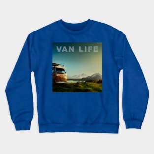 Van Life Camper RV Outdoors in Nature Crewneck Sweatshirt